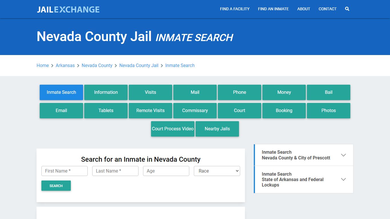 Nevada County Jail, AR Inmate Search: Roster & Mugshots